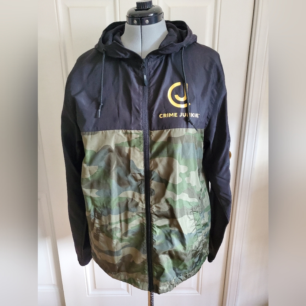 Black and Camouflage Utility Jacket